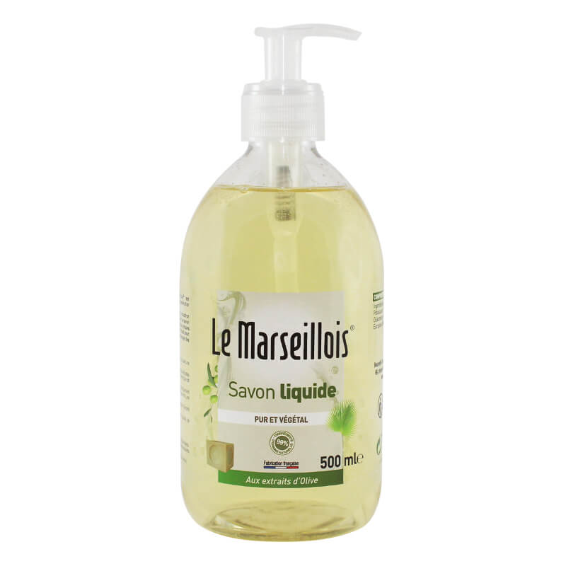 Savon liquide de Marseille - flacon 500 ML - hygiene corps et mains